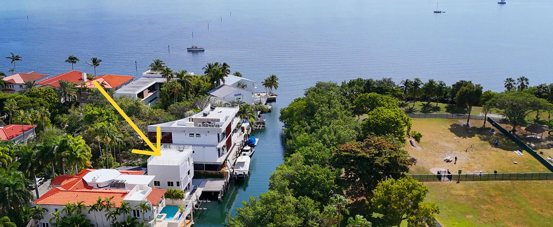 Coconut Grove Waterfront Home for Sale