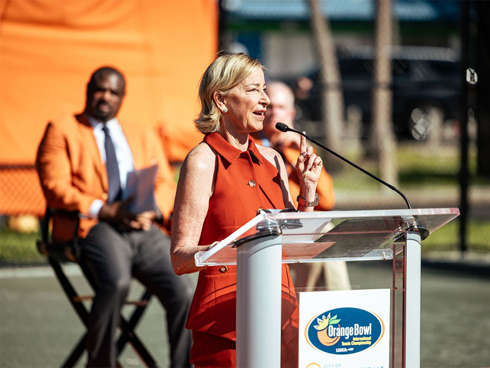Chris Evert Stadium Court